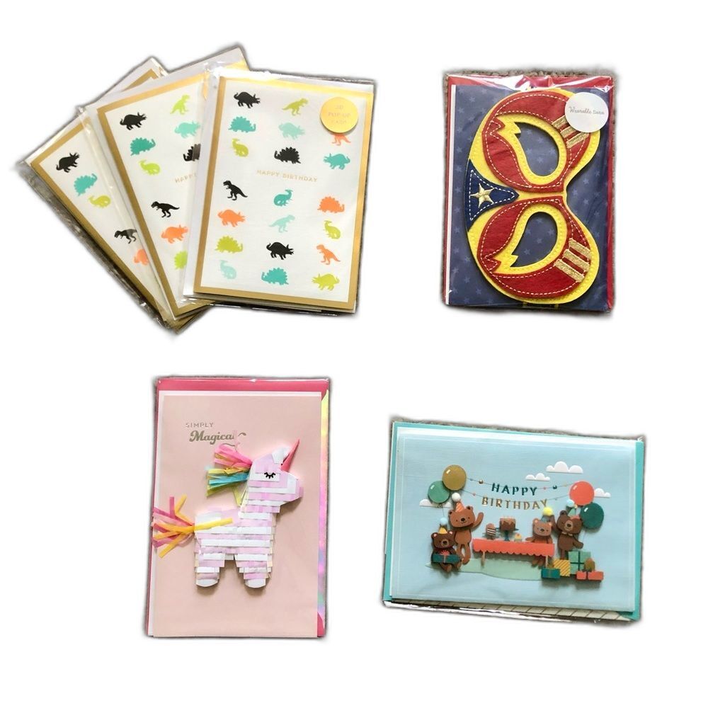 Hallmark Bundle of 6 Kids Children’s Birthday Cards NWT